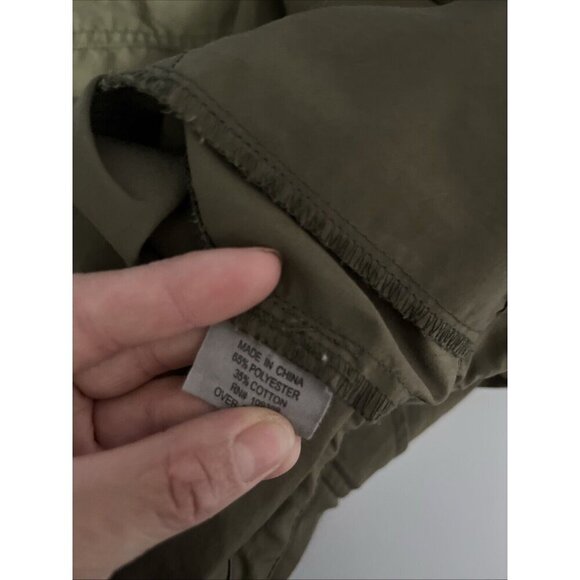 Charles And A Half Cargo Womens Large Twill Coat Utility Canvas Chore Mid Length - Picture 6 of 7